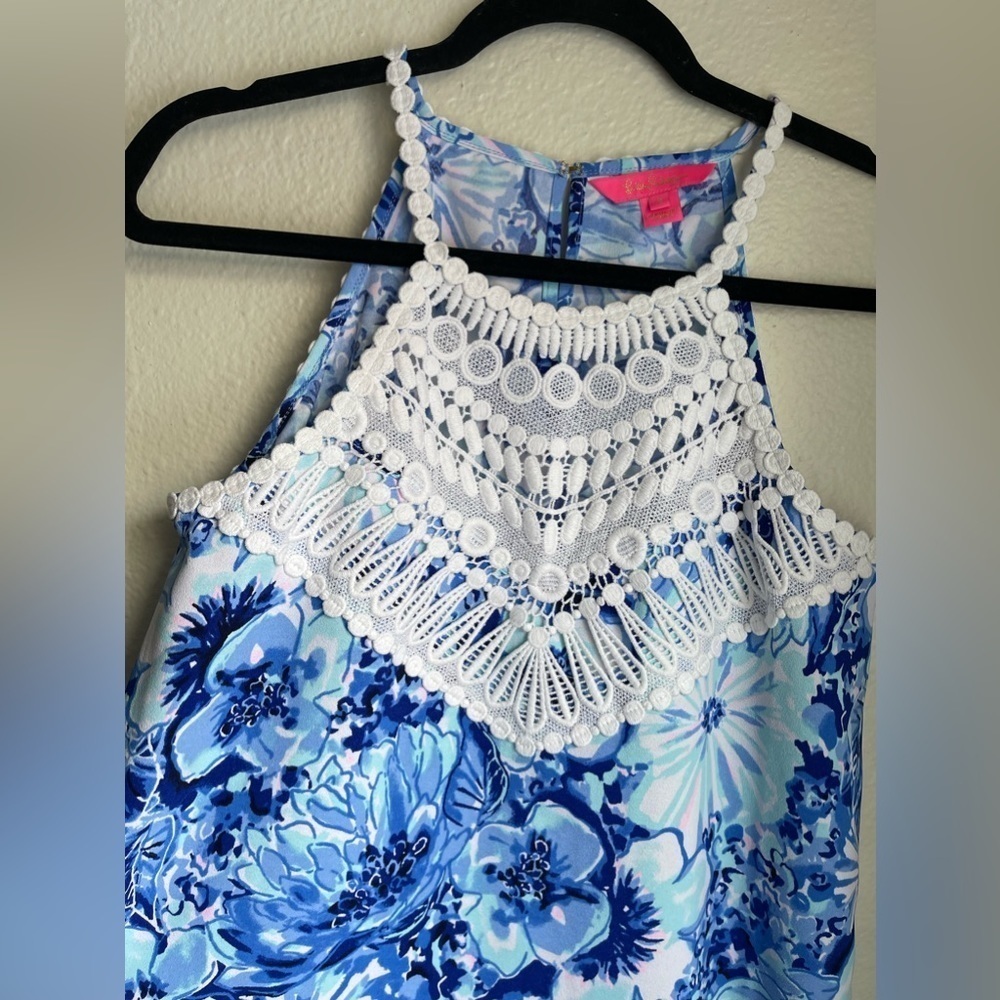 Lilly Pulitzer Pearl Soft Soft Shift Coastal Blue Catch N Keep dress - Picture 6 of 11